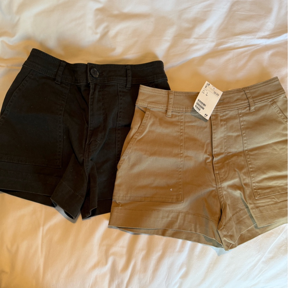 Double lot H&M Black and Tan Women's Shorts